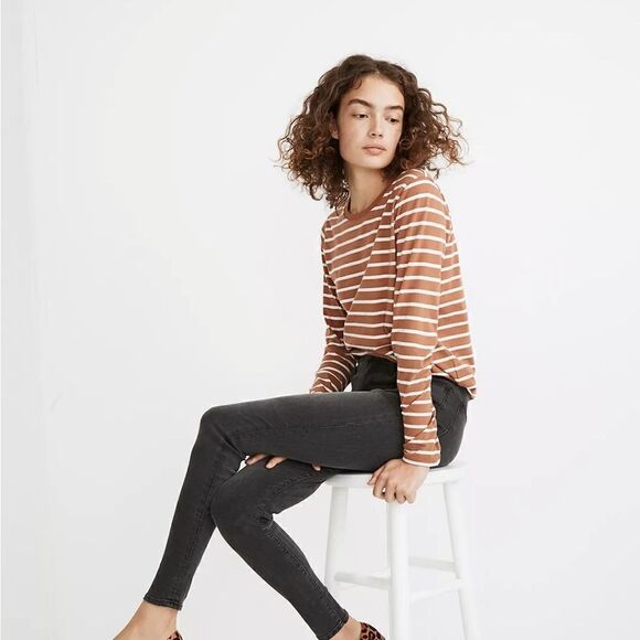 Madewell 9" Mid-Rise Roadtripper Supersoft Jeans in Ashmont WashWomen's size 25 - Picture 1 of 8